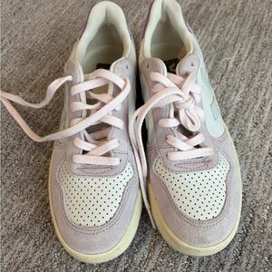 V-10 Leather Gravel Menthol Parme Trainers 8.5